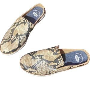 Dr.Scholls Snake Print Mules Shoes Size 7